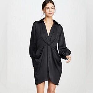 C/MEO Collective Black Long Sleeve Dress Small